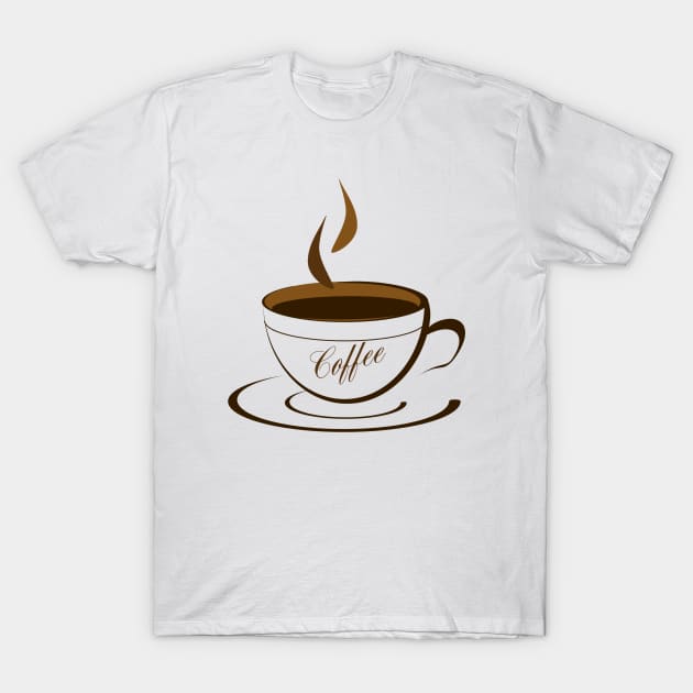 Coffee T-Shirt by hldesign